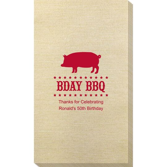 BBQ Pig Bamboo Luxe Guest Towels
